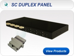 SC DPX 1U 19” Multimode Fixed Patch Panel